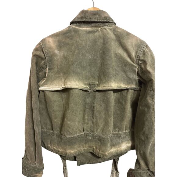 Golden Goose women's olive green cotton utility jacket size Small NEW‎ - Picture 7 of 9